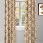 English Cottage - Orange Custom Curtains