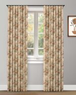 English Cottage - Orange Ripple Fold Drapes