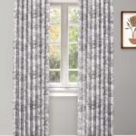 French Toile - Brown Ripple Fold Drapes