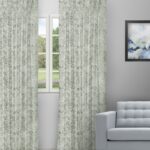 Drizzle- Sage Color Custom Curtains