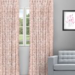 Drizzle - Salmon Custom Curtains