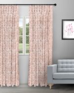 Drizzle - Salmon Custom Curtains