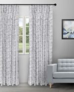 Drizzle - Steel Color Custom Curtains