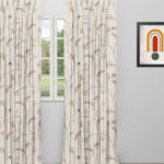 Embroidered Silvy - Walnut Custom Curtains