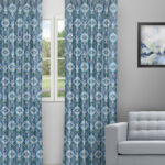 Ester - Pool Blue Custom Curtains