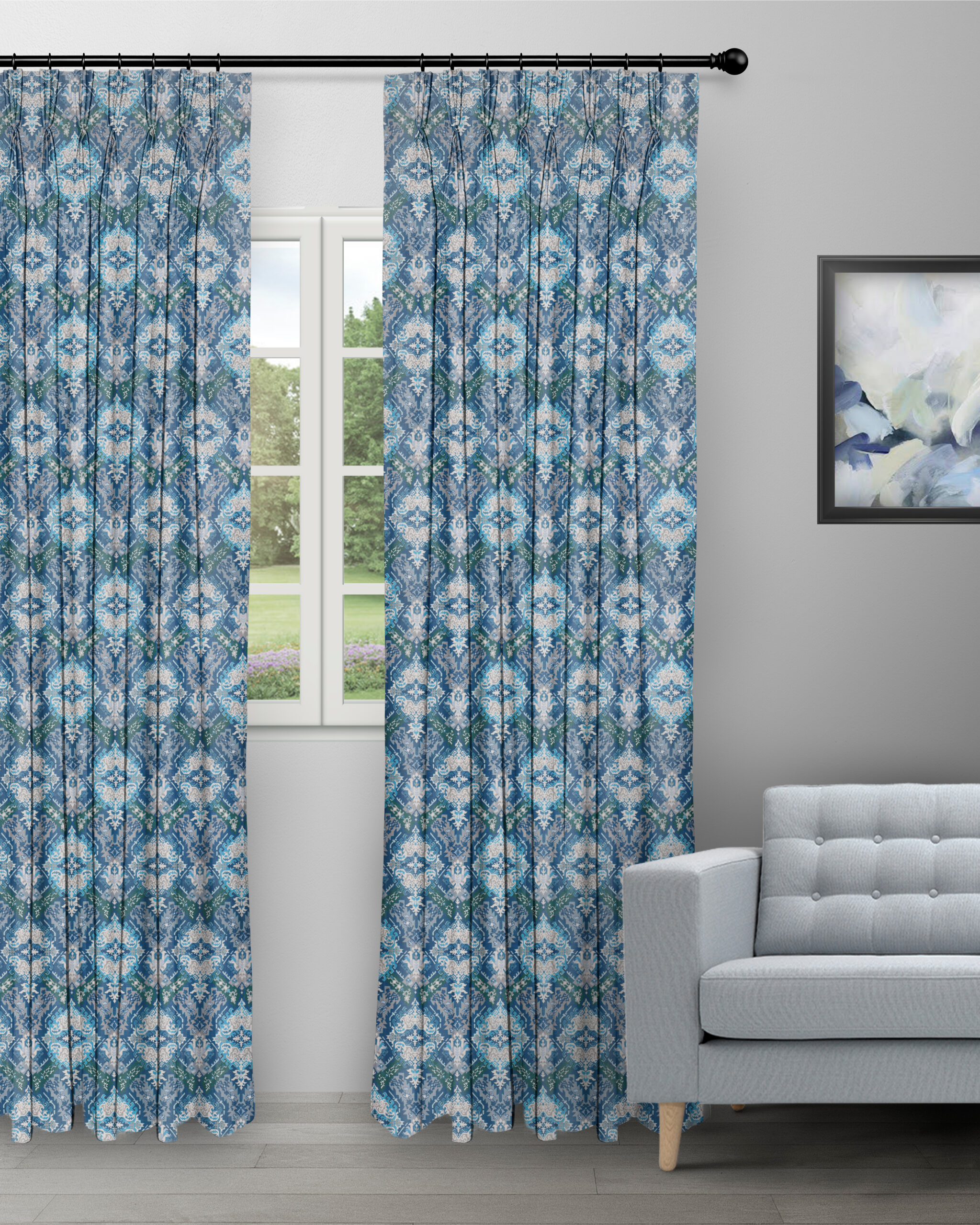 Ester-Pool-Blue-Curtain-image-scaled-1.jpg Ester - Pool Blue Custom Curtains - Image 1