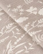 Floral Athena - Greystone Color Fabric Swatch - Image 2