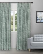 Floral Athena - Mallard Custom Curtains