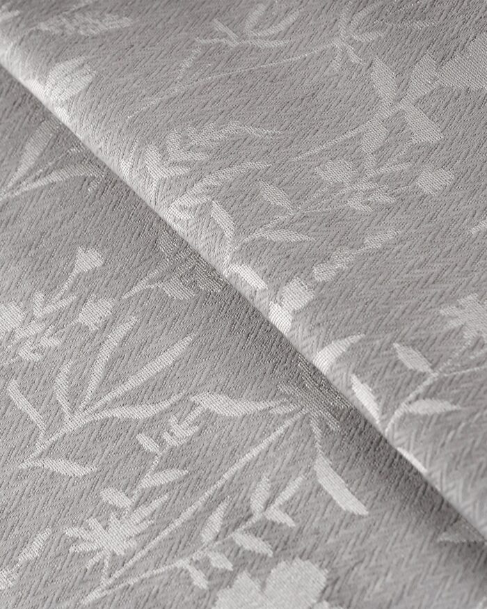 Floral Athena - Silver Color Fabric Swatch - Image 2