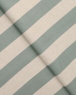 Vintage Linen Stripes - Sea Foam Ripple Fold Drapes - Image 2