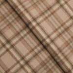 Farmhouse Plaid Check - Tan Fabric Swatch