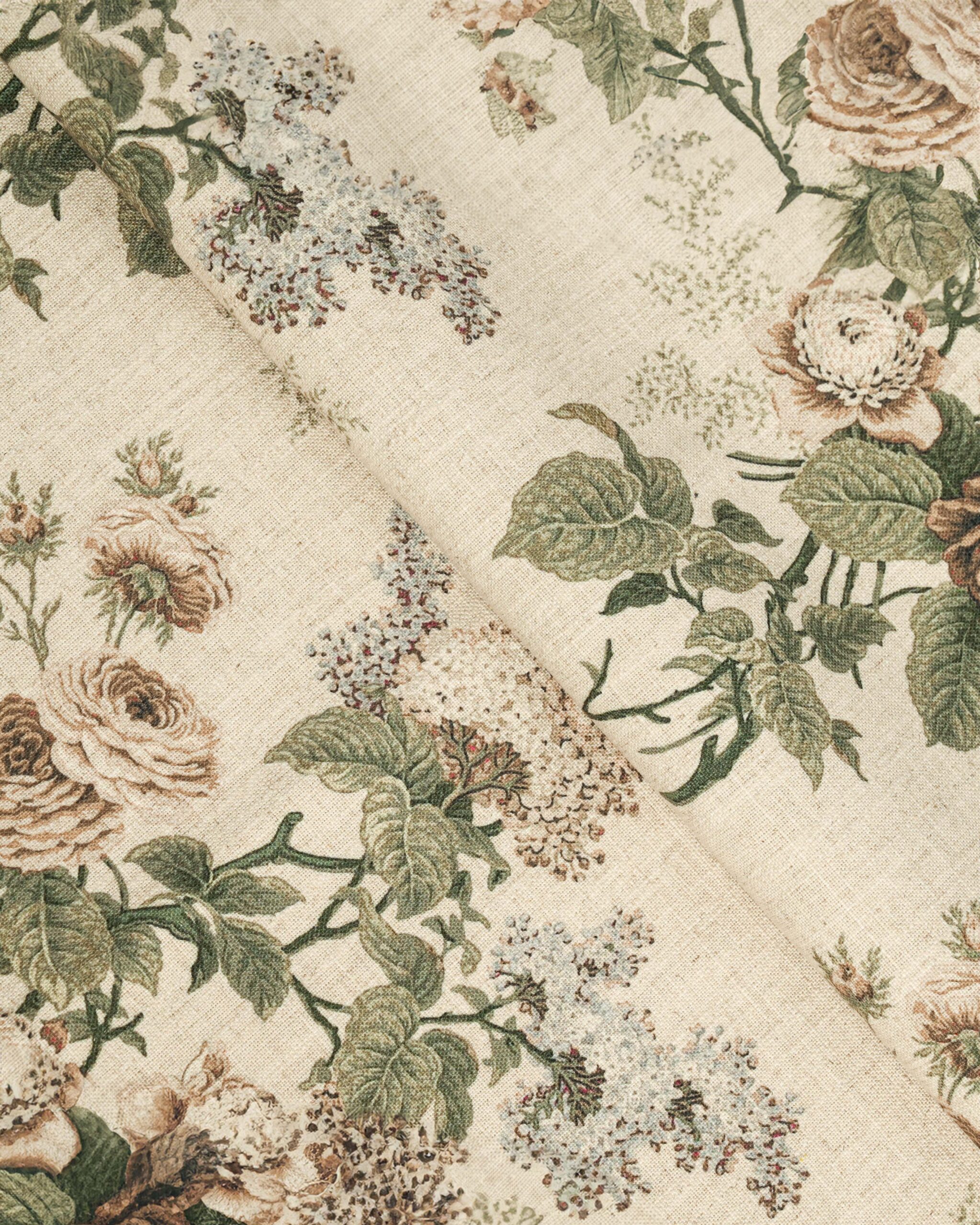 Folded-18-scaled-1.jpg English Cottage - Brown Fabric Swatch - Image 1