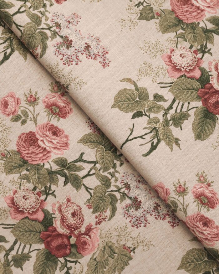 English Cottage - Burgundy Ripple Fold Drapes - Image 2