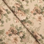 Vintage Floral Collection - Beige Fabric Swatch