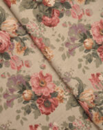 Vintage Floral Collection - Misty Rose Ripple Fold Drapes - Image 2