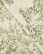 French Toile - Sea Green Fabric Swatch