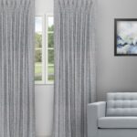 Landscape - Dusky Blue Custom Curtains