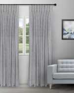 Landscape - Dusky Blue Custom Curtains