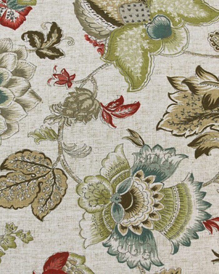 Leaf - Olive Ripple Fold Drapes - Image 2