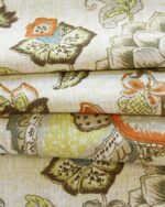 Leaf - Orange Custom Curtains