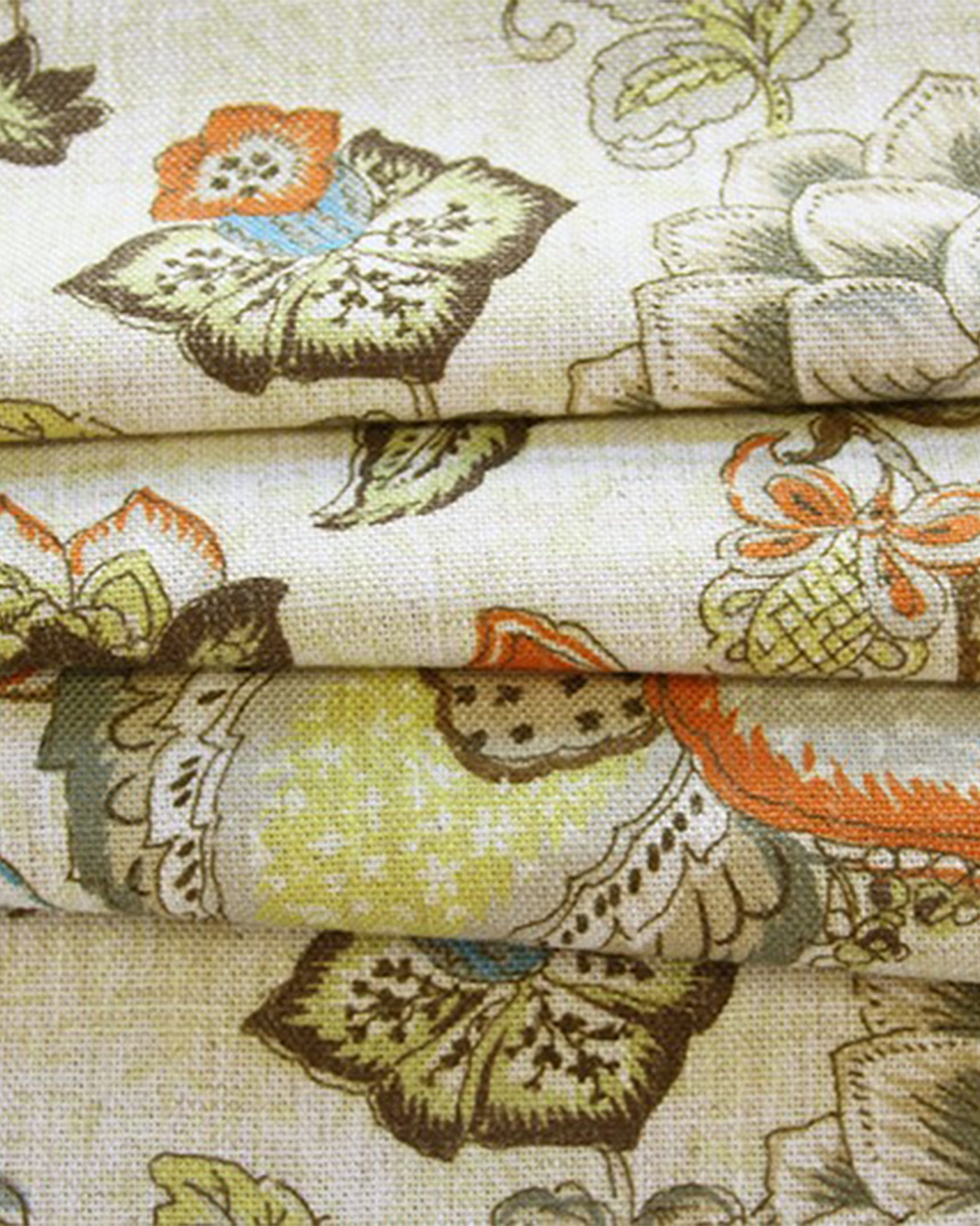 Leaf-Orange-Folded-image-scaled-1.jpg Leaf - Orange Custom Curtains - Image 1