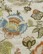 Leaf - Orange Custom Curtains - Image 2