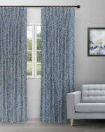 Meadow- Indigo Custom Curtains