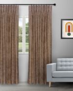 Only - Coffee/Gold Custom Curtains