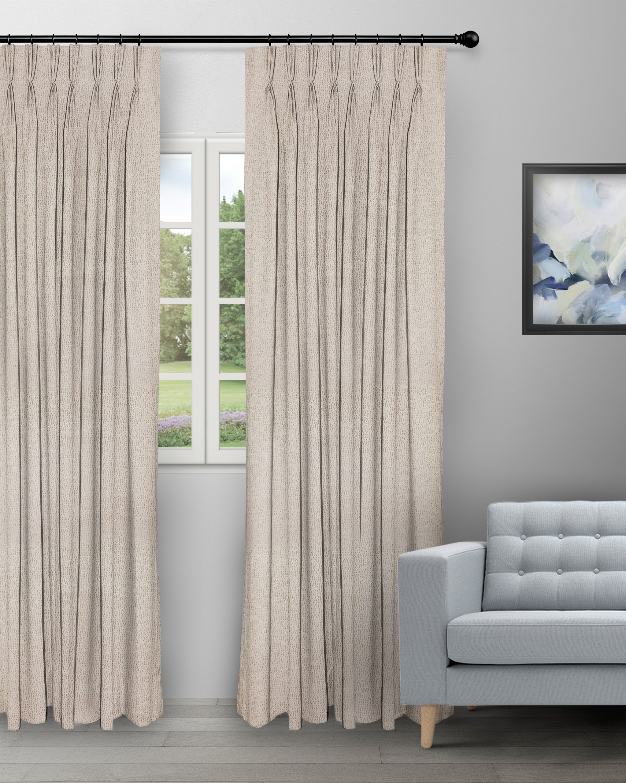 Opus-Sand-Curtain-image-scaled-1.jpg Opus - Sand Custom Curtains - Image 1