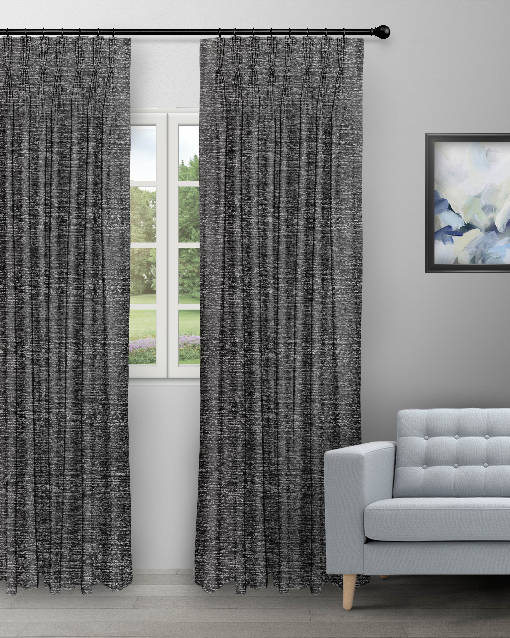 Oreo-Black-Grey-Curtain-image-scaled-1.jpg Oreo - Black/ Grey Custom Curtains - Image 1