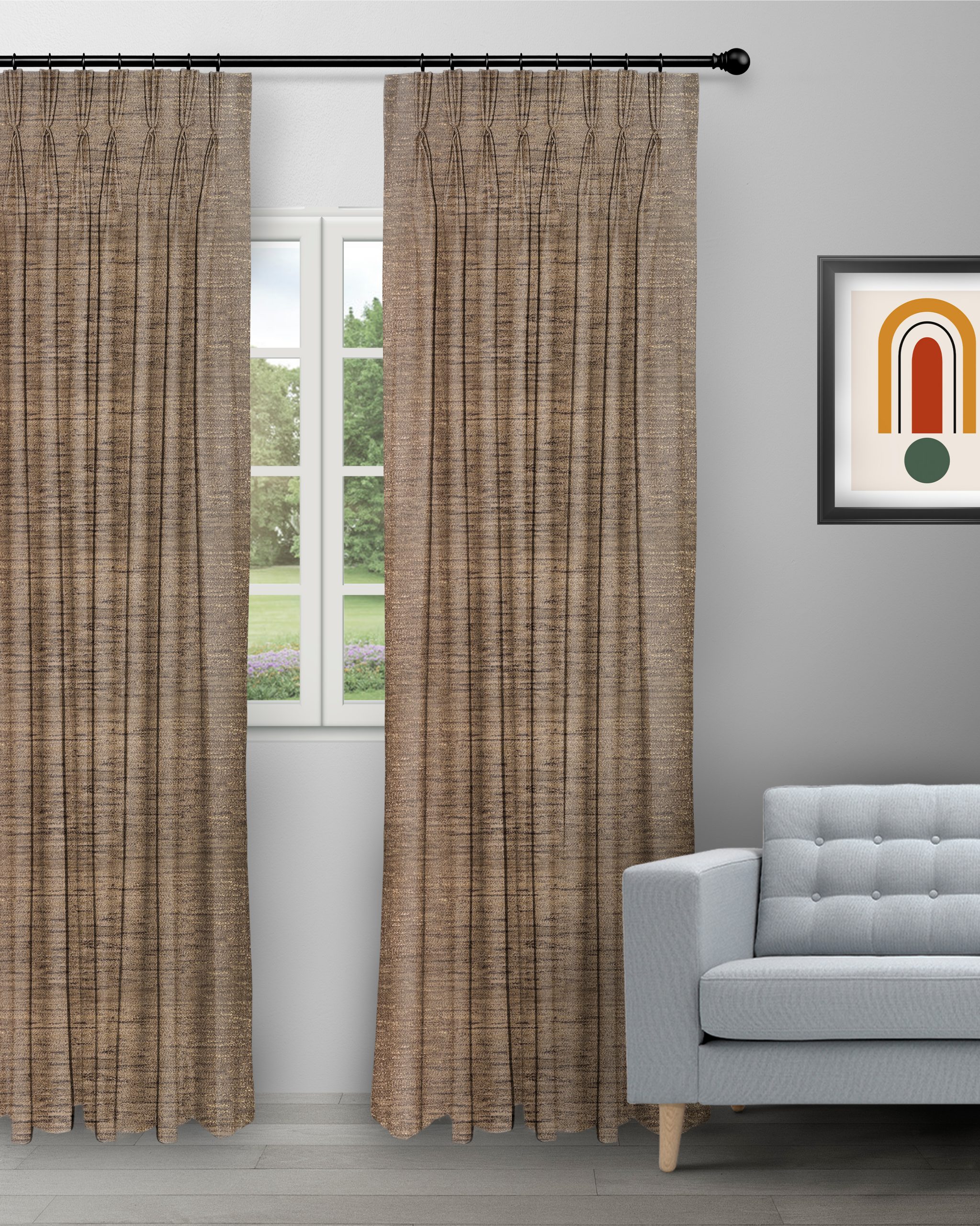 Oreo-Coffee-Gold-Curtain-image-scaled-1.jpg Oreo - Coffee/ Gold Custom Curtains - Image 1