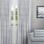 Pyramid - Dusky Blue Custom Curtains