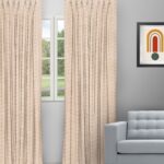 Pyramid - Sand Custom Curtains