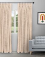 Pyramid - Sand Custom Curtains