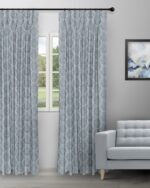 Quinlan - Antique Blue Custom Curtains