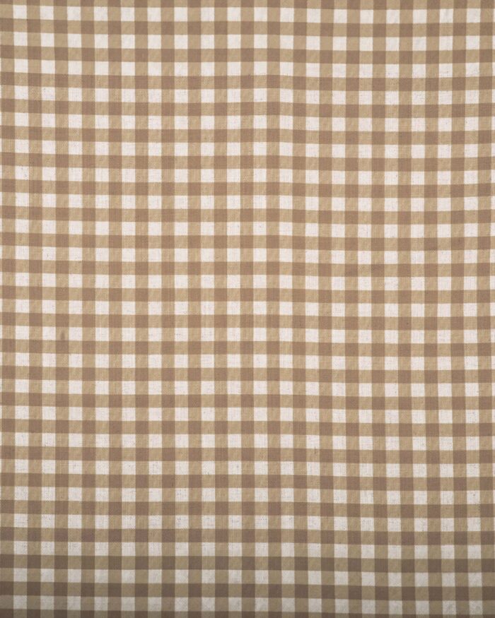 Gingham Check - Sand Custom Curtains - Image 3