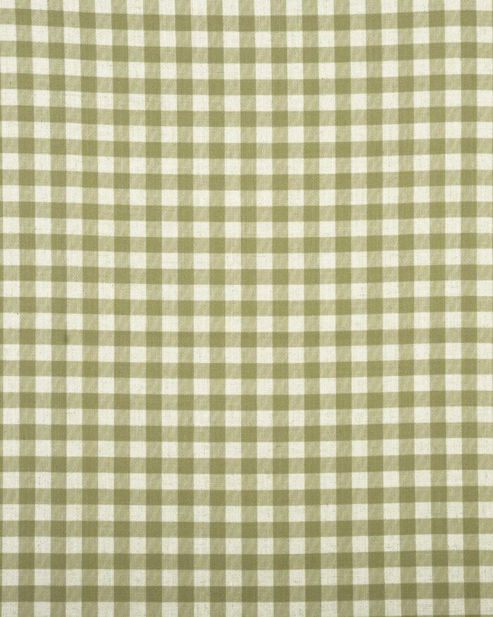 Gingham Check - Green Custom Curtains - Image 3