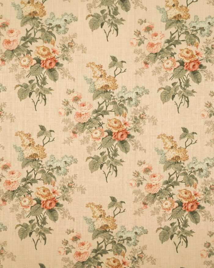 English Cottage - Orange Ripple Fold Drapes - Image 2