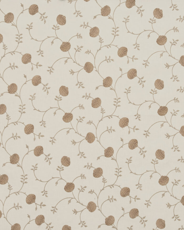 Embroidered  Pecan - Walnut Custom Curtains - Image 3