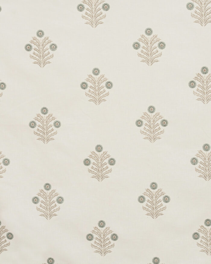 Embroidered Hailee - Mint Custom Curtains - Image 3