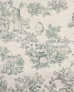 French Toile - Forest Fabric Swatch - Image 2