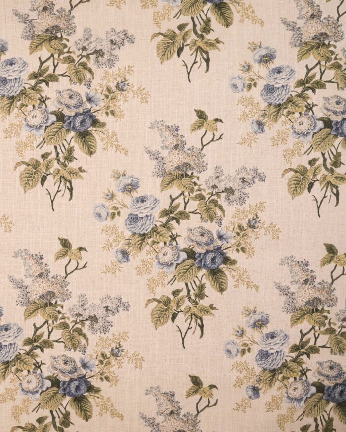 English Cottage - Blue Ripple Fold Drapes - Image 2