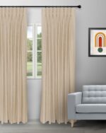 Sand Bubble - Beige Custom Curtains