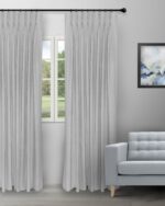 Sand Bubble - Light Gray Custom Curtains