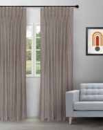 Sand Bubble - Mocha Custom Curtains