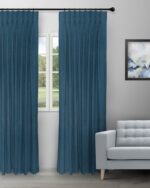 Sand Bubble - Navy Custom Curtains