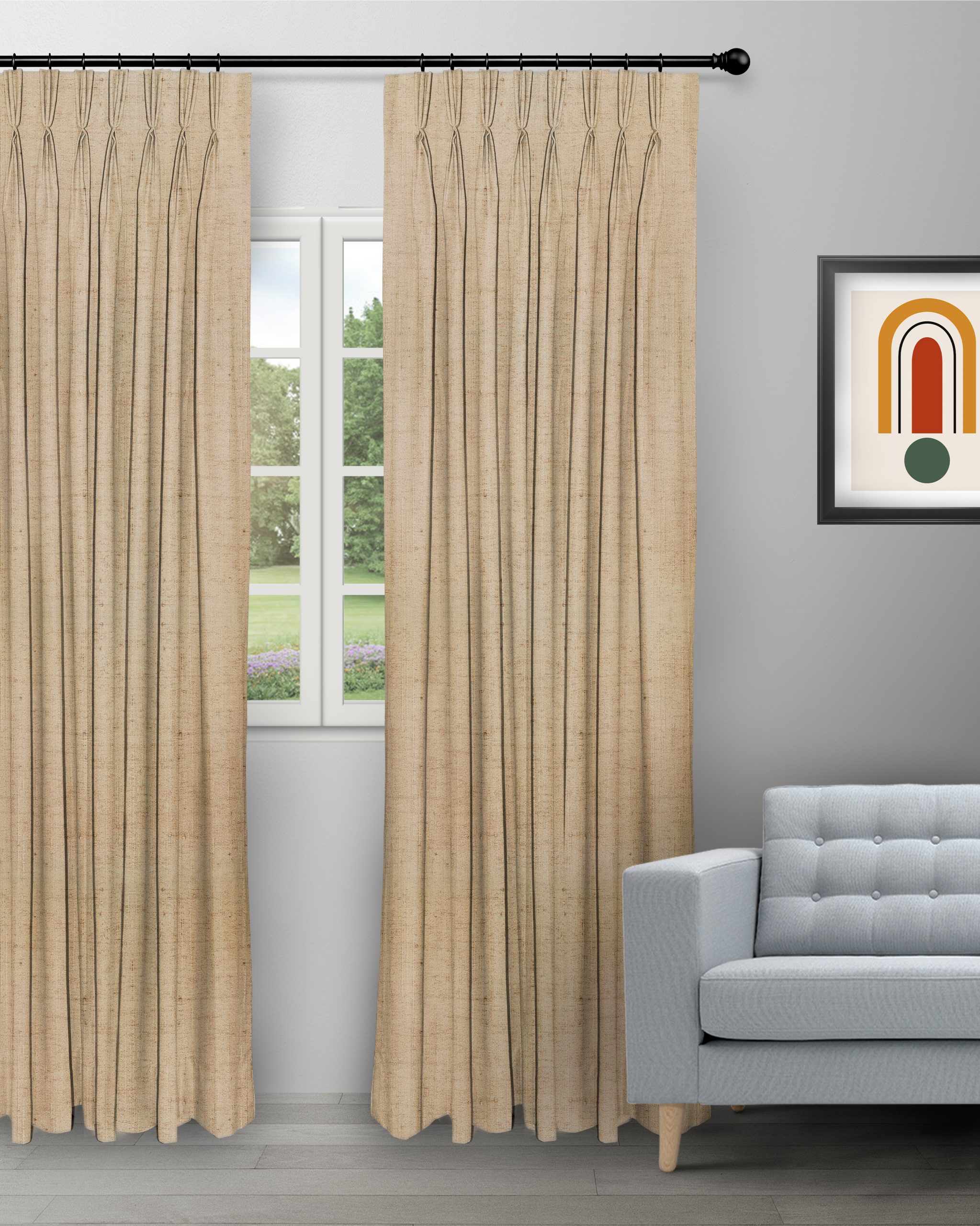 Sand-Texture-Gold-Curtain-image-scaled-2.jpg Sand Texture - Gold Custom Curtains - Image 1