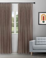 Sand Texture - Mocha Custom Curtains