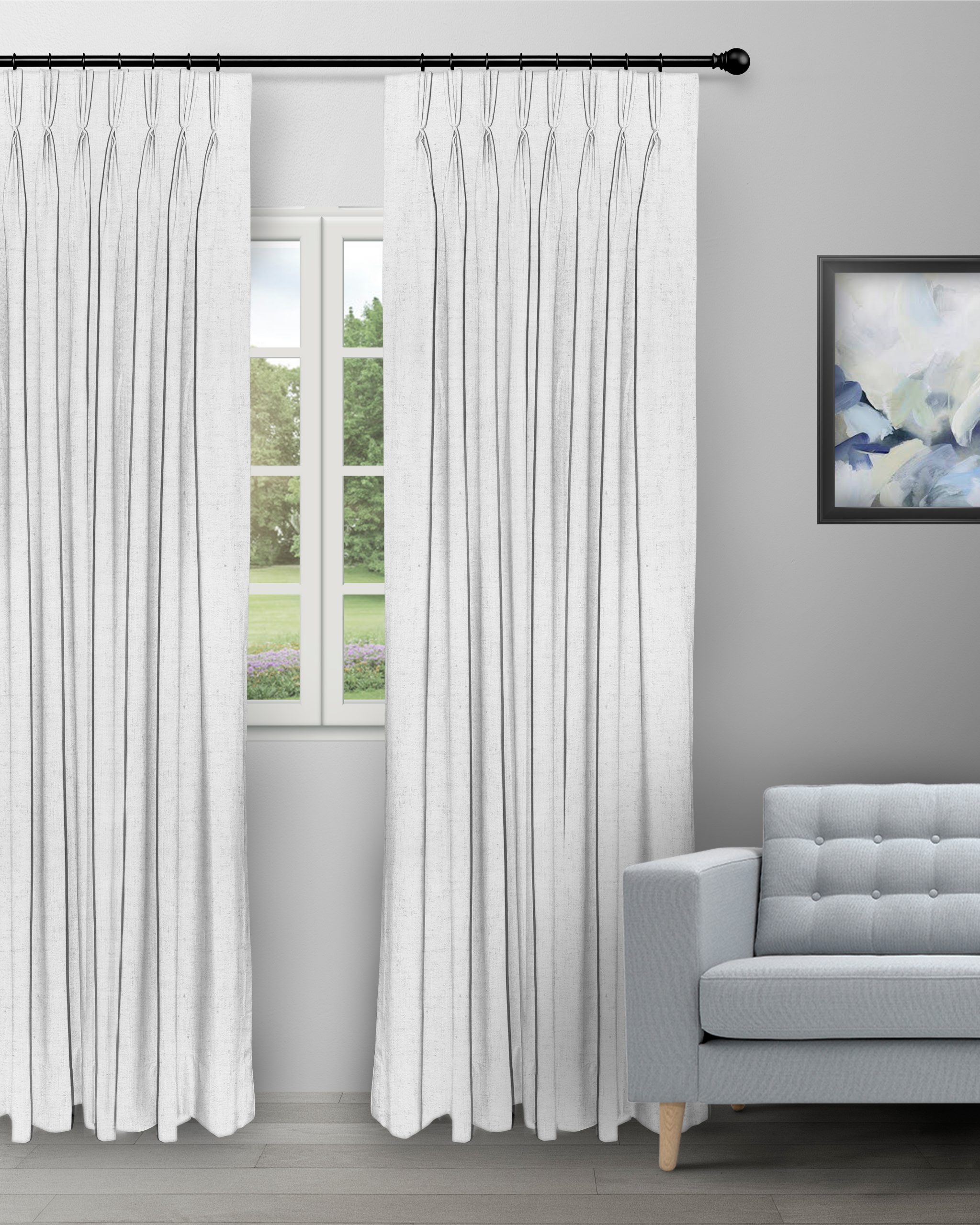 Sand-Texture-Snow-White-Curtain-image-scaled-2.jpg Sand Texture - Snow White Custom Curtains - Image 1