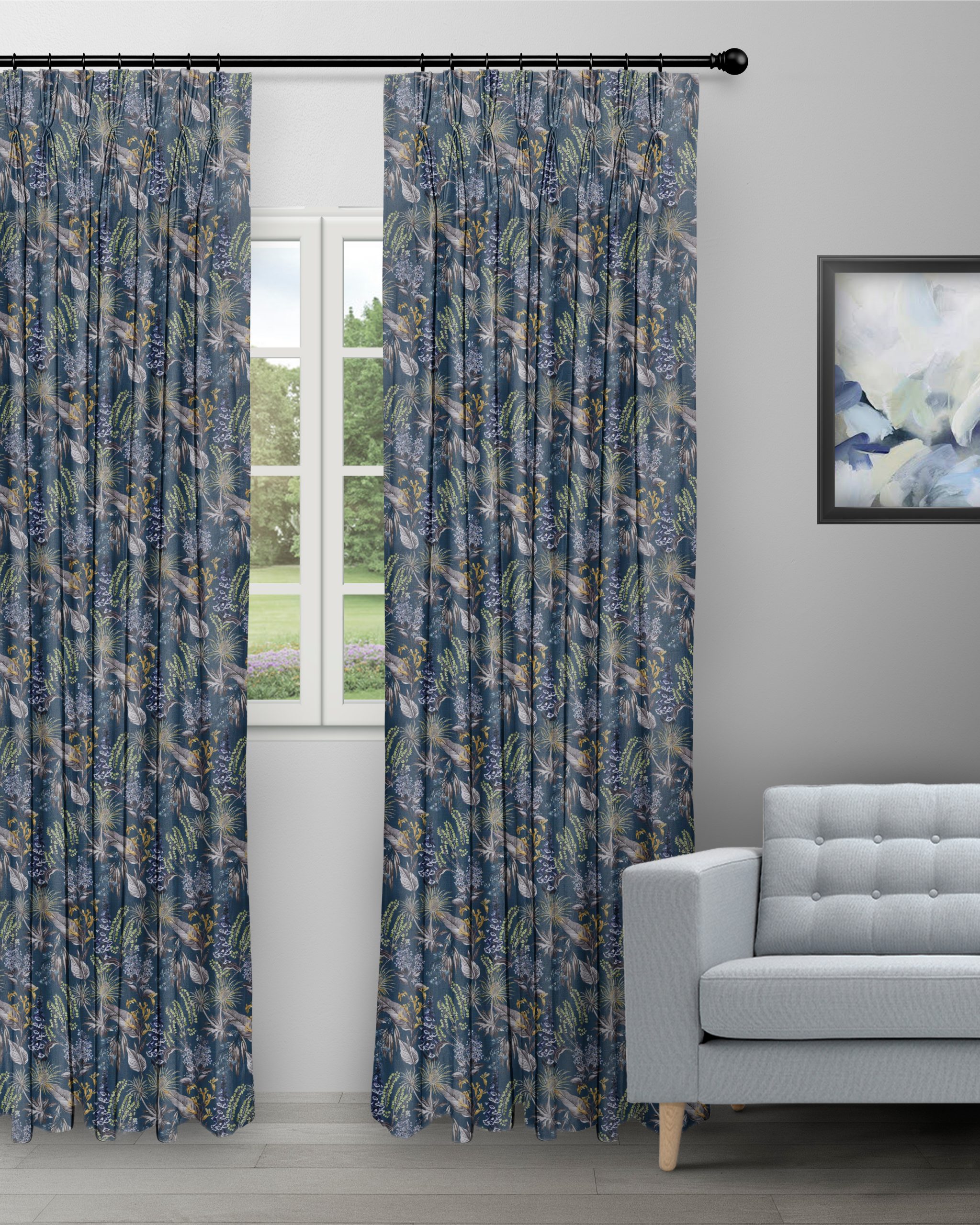 Serene-Drapes-Teal-Blue-Curtain-image-scaled-1.jpg Serene Drapes - Teal Blue Custom Cutains - Image 1